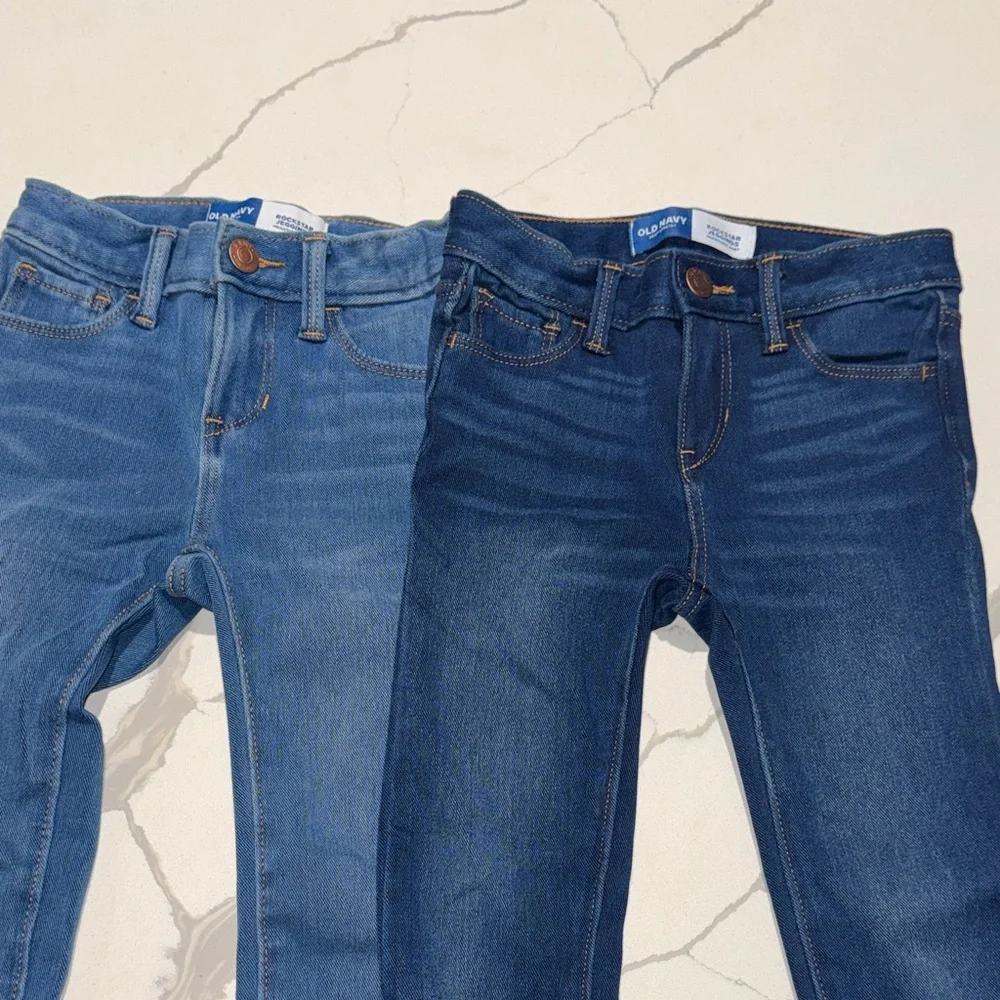 Old Navy Girls Toddler Rock Star Skinny Jeans Jeggings 4T